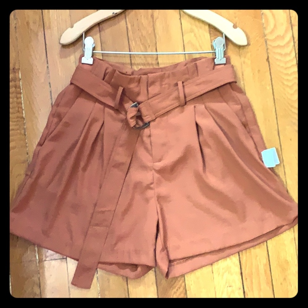 Rusted orange relaxed shorts